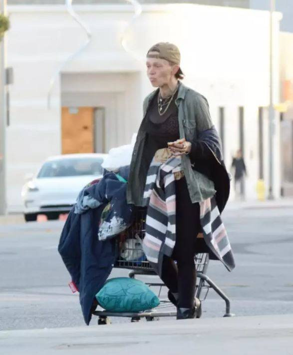 Ünlü model Loni Willison ön dişleri dökük yine çöp toplarken görüntülendi - Resim: 11